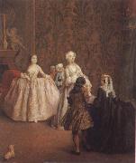 Pietro Longhi The introduction oil on canvas